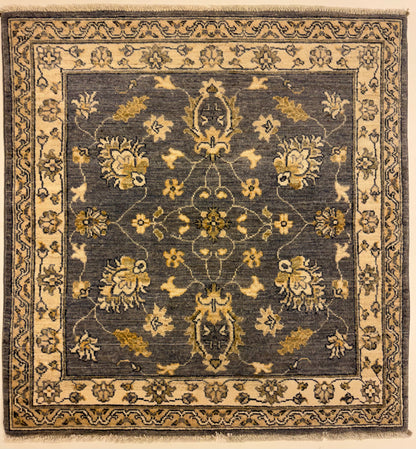 Afghaans Handgeknoopt Ziegler Tapijt 100 x 104 cm