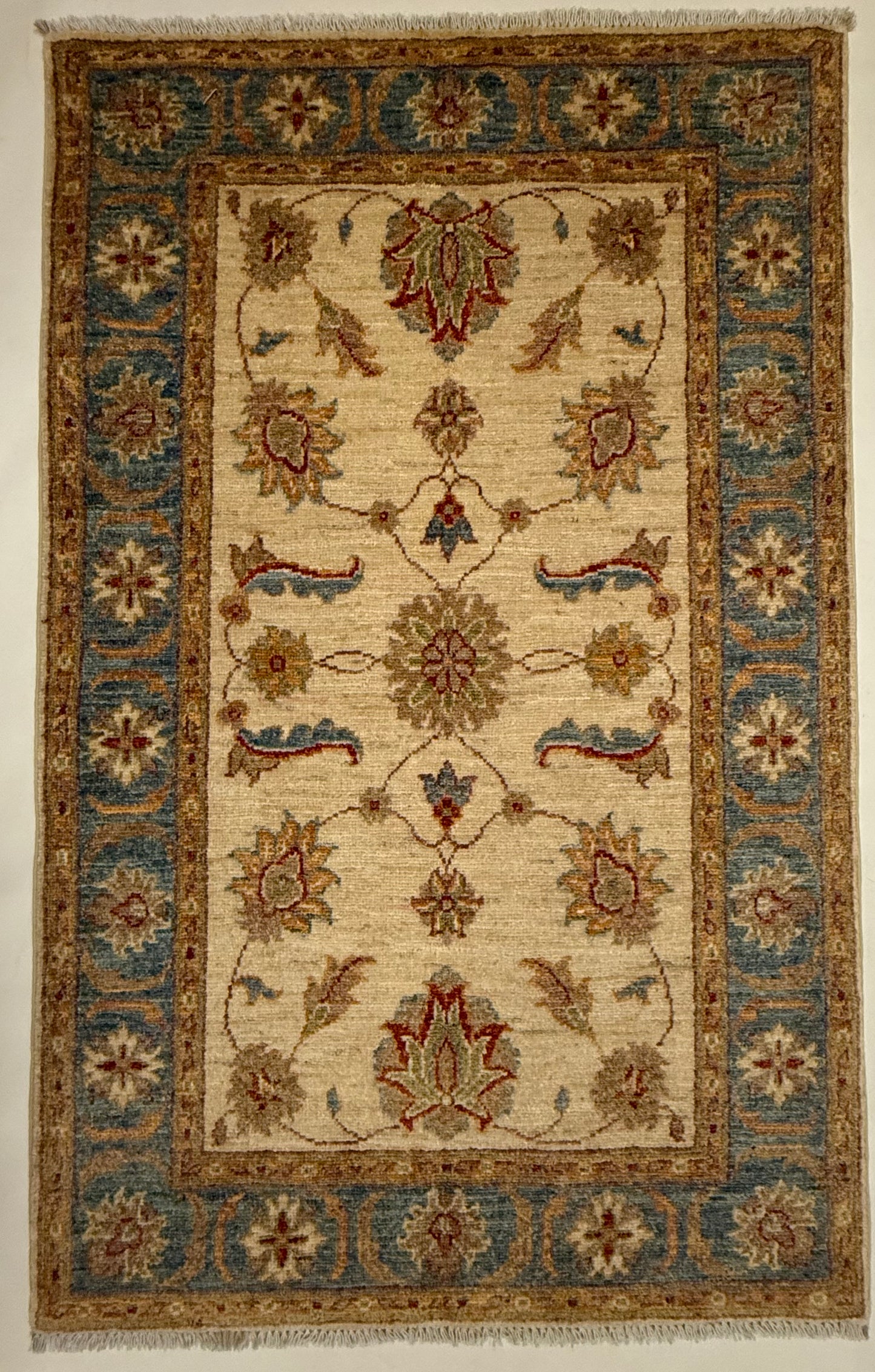 Handgeknoopt Afghaans Ziegler Farahan Tapijt 81 x 132 cm