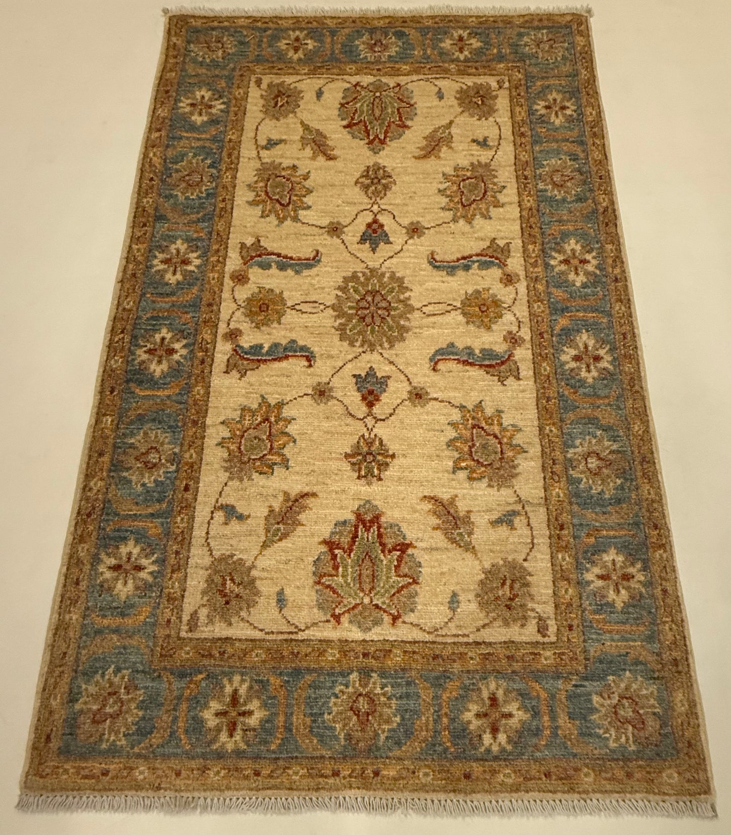 Handgeknoopt Afghaans Ziegler Farahan Tapijt 81 x 132 cm
