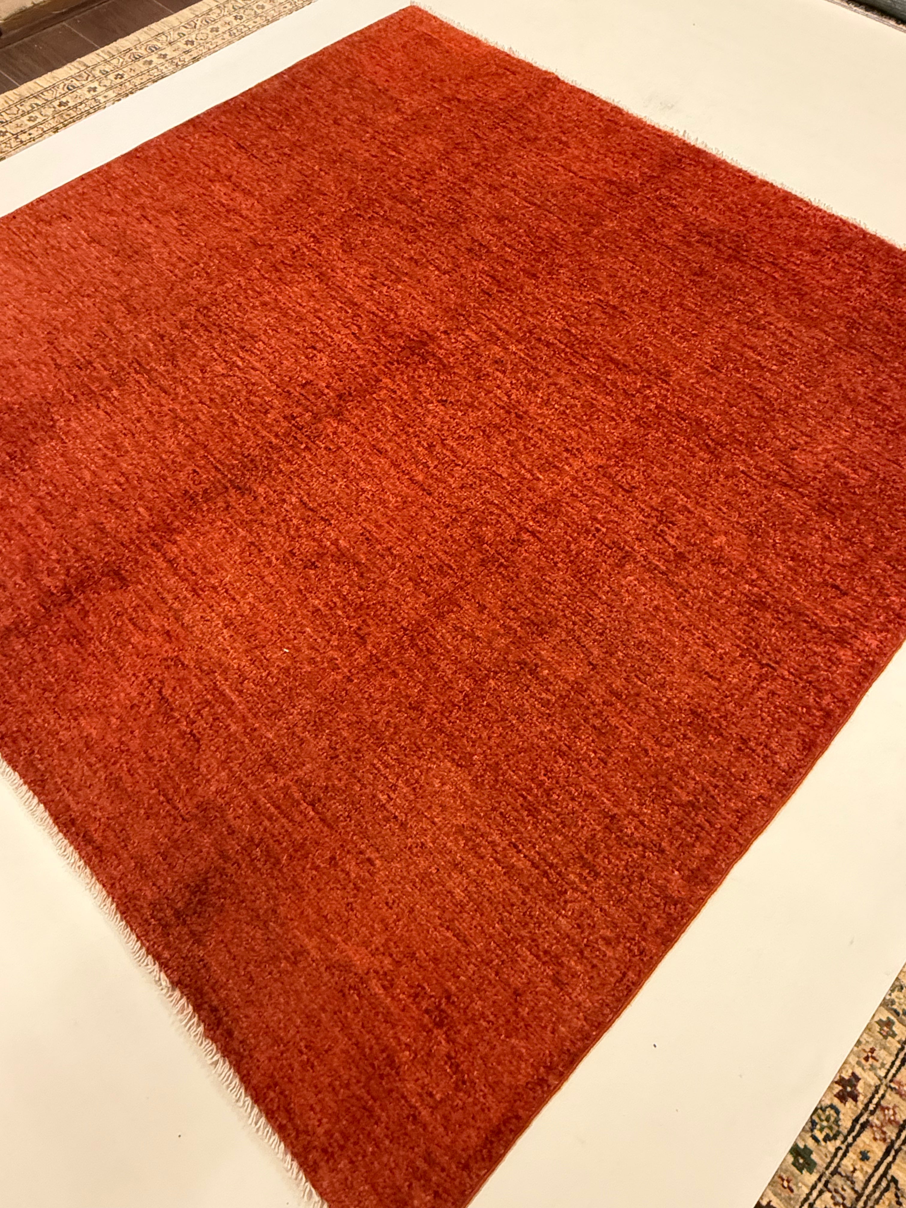 Gabbeh Natural Tapijt 146 x 152 cm – Handgeknoopt Afghaans Wol