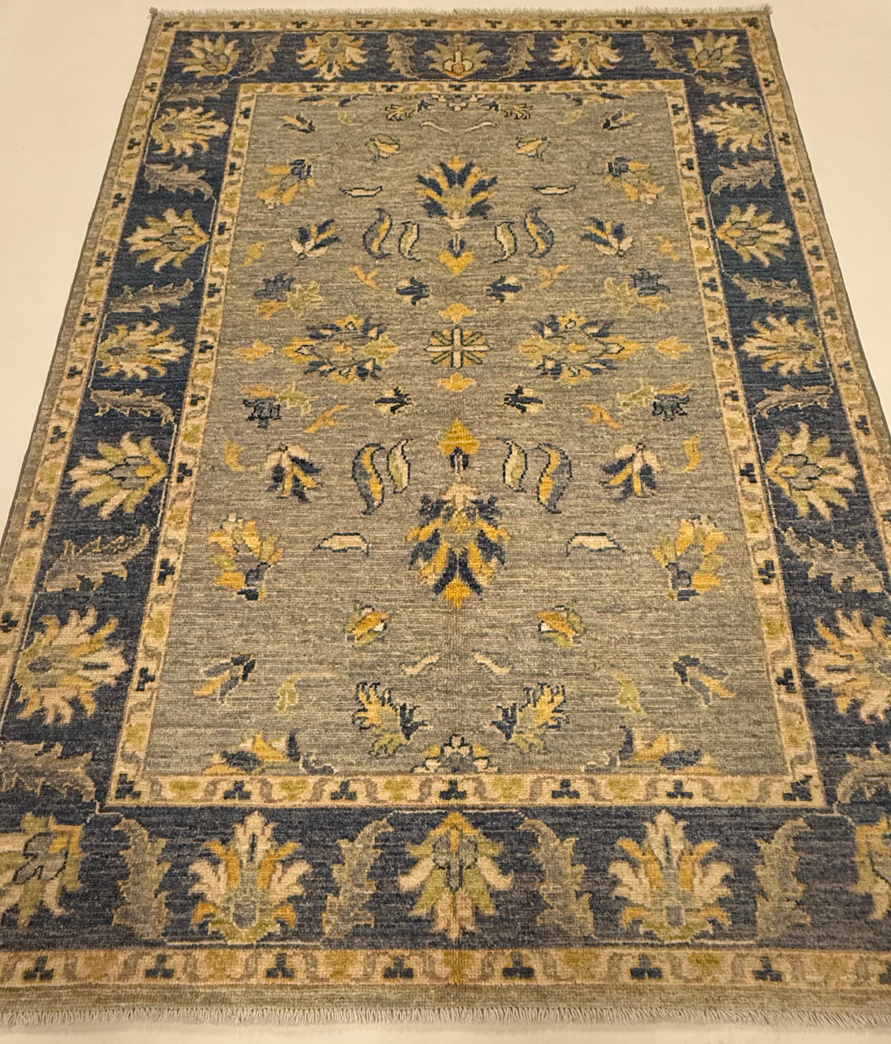 Afghaans Ziegler Tapijt | 124 x 167 cm | Handgeknoopt Wol