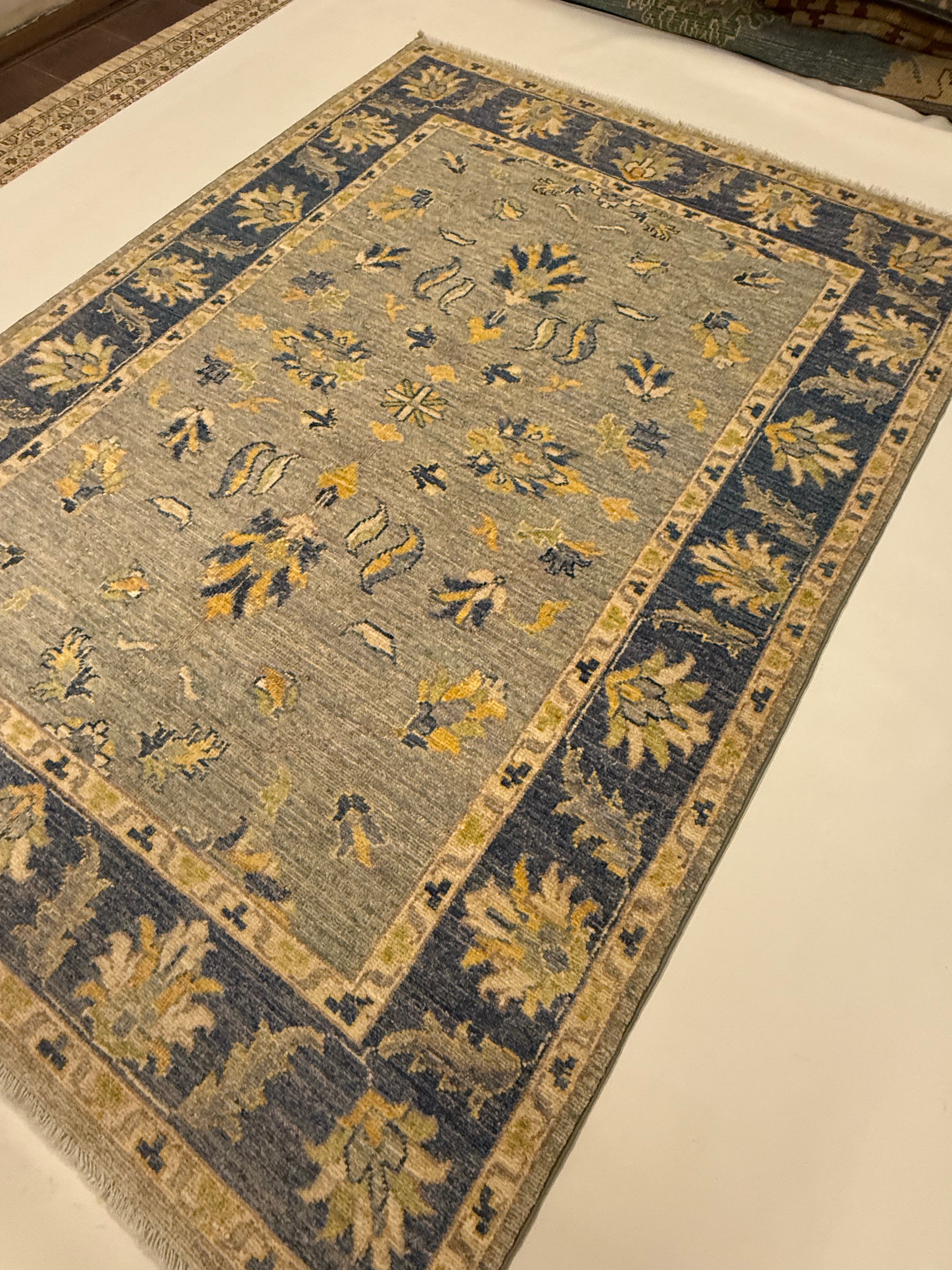 Afghaans Ziegler Tapijt | 124 x 167 cm | Handgeknoopt Wol