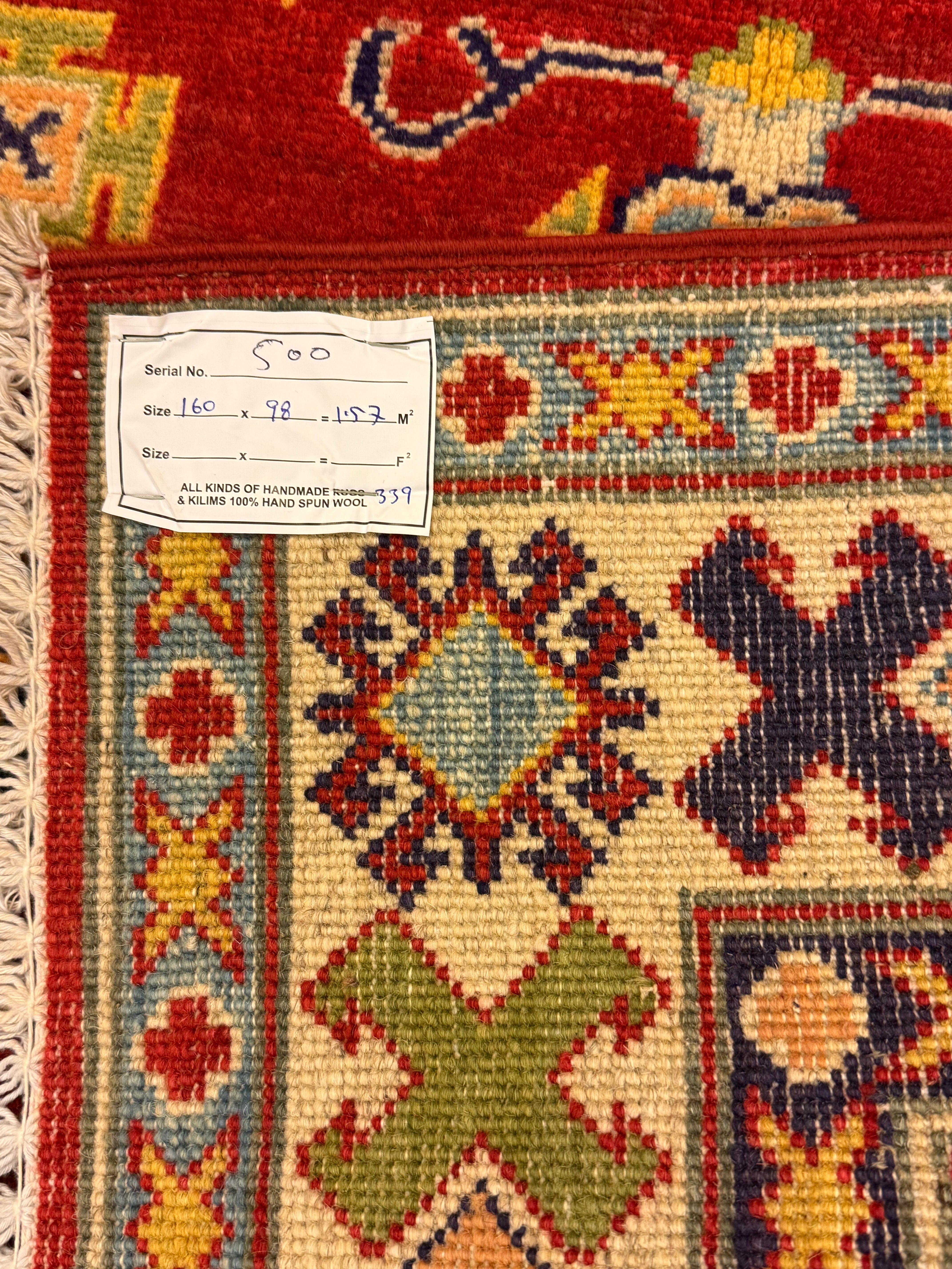 Kazak Tapijt 0.98 X 160 CM