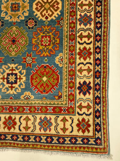 Handgeknoopt Kazak Tapijt 101 x 147 cm | Afghaans