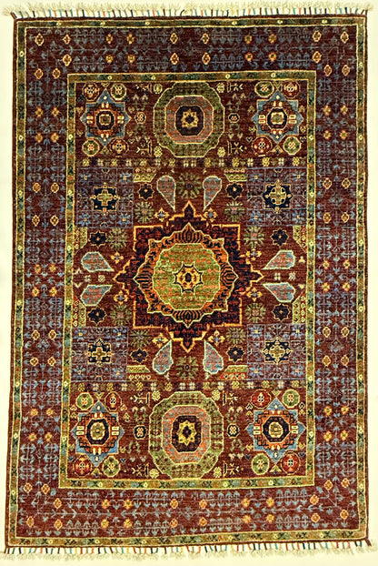 Handgeknoopt Mamluk Tapijt 102 x 152 cm | Afghaans