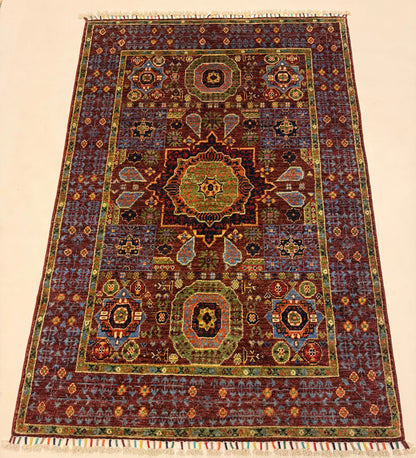 Handgeknoopt Mamluk Tapijt 102 x 152 cm | Afghaans