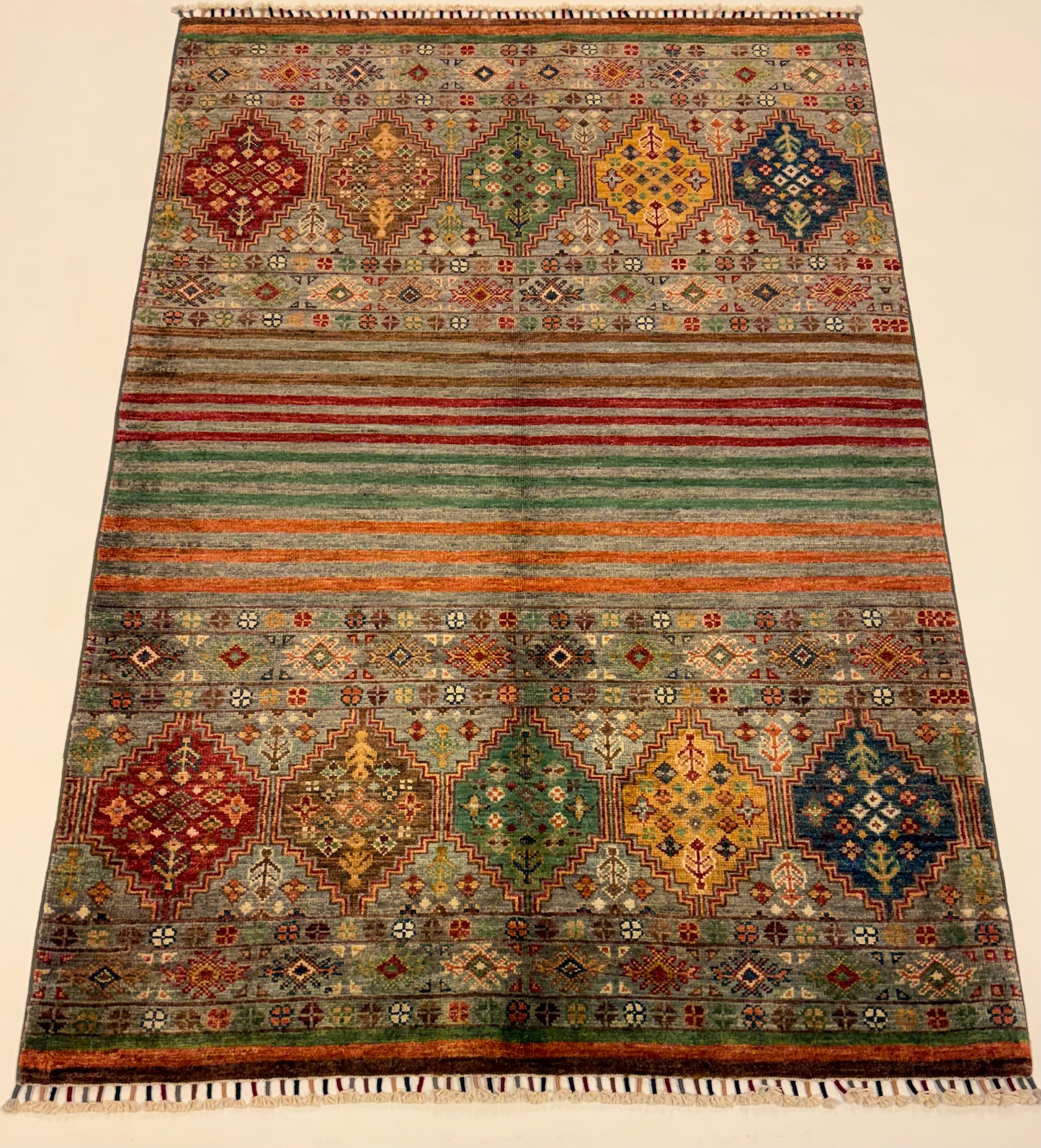 Handgemaakt Khorjin Tapijt 102 x 150 cm – Afghaans Handgeknoopt Wol