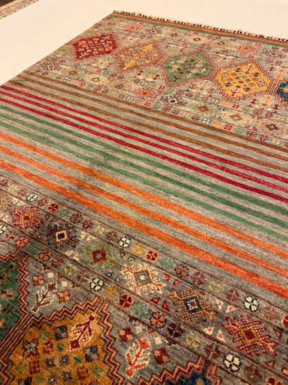Handgemaakt Khorjin Tapijt 102 x 150 cm – Afghaans Handgeknoopt Wol