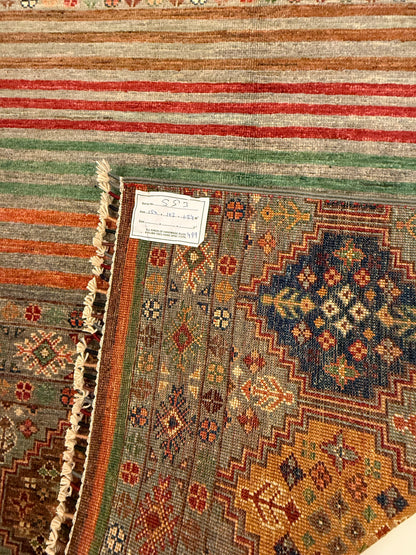 Handgemaakt Khorjin Tapijt 102 x 150 cm – Afghaans Handgeknoopt Wol