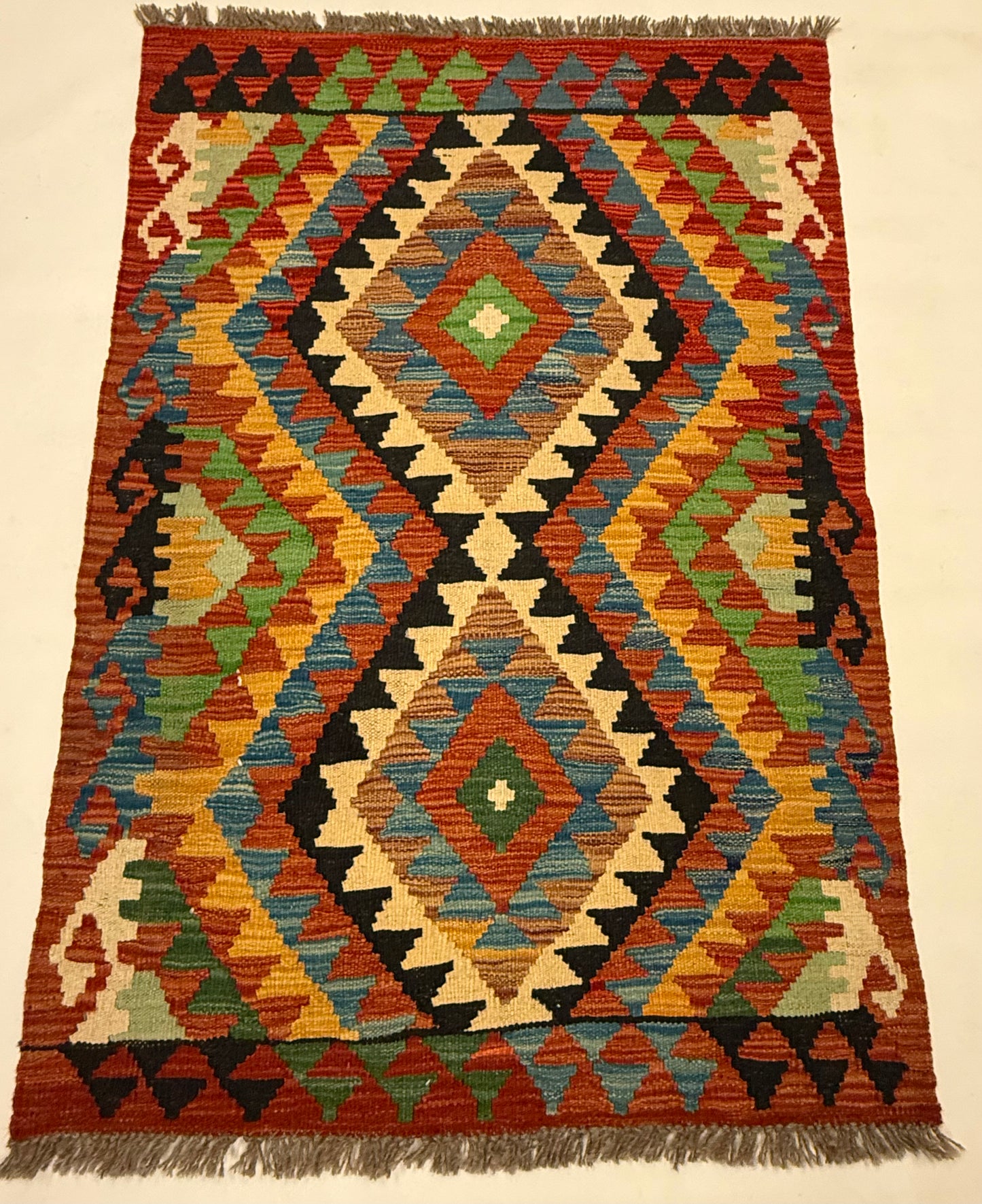 Afghaanse Kelim 76 x 115 cm – Handgeweven Wol