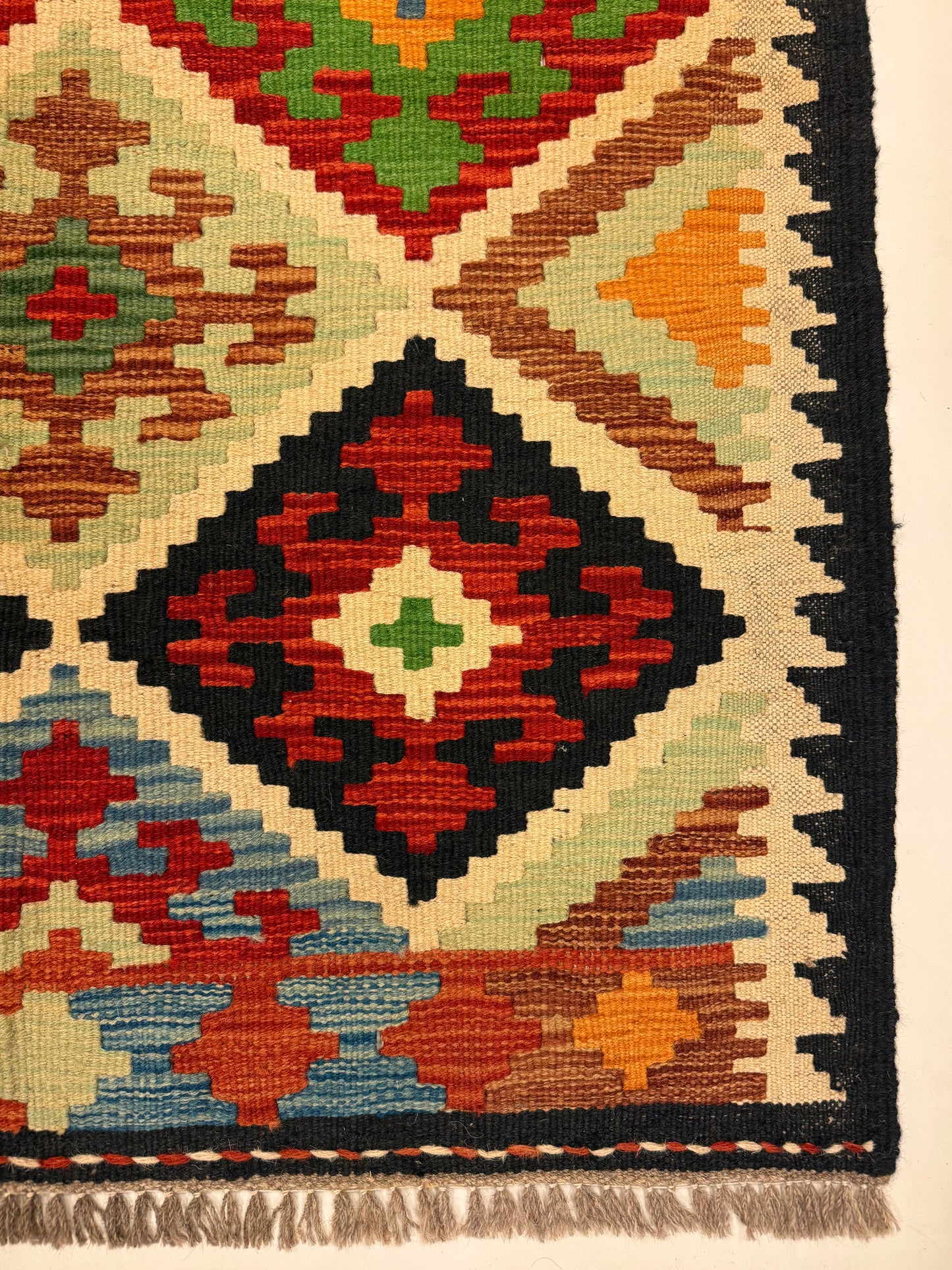 Afghaanse Kelim Handgeweven Vloerkleed | 82 x 120 cm