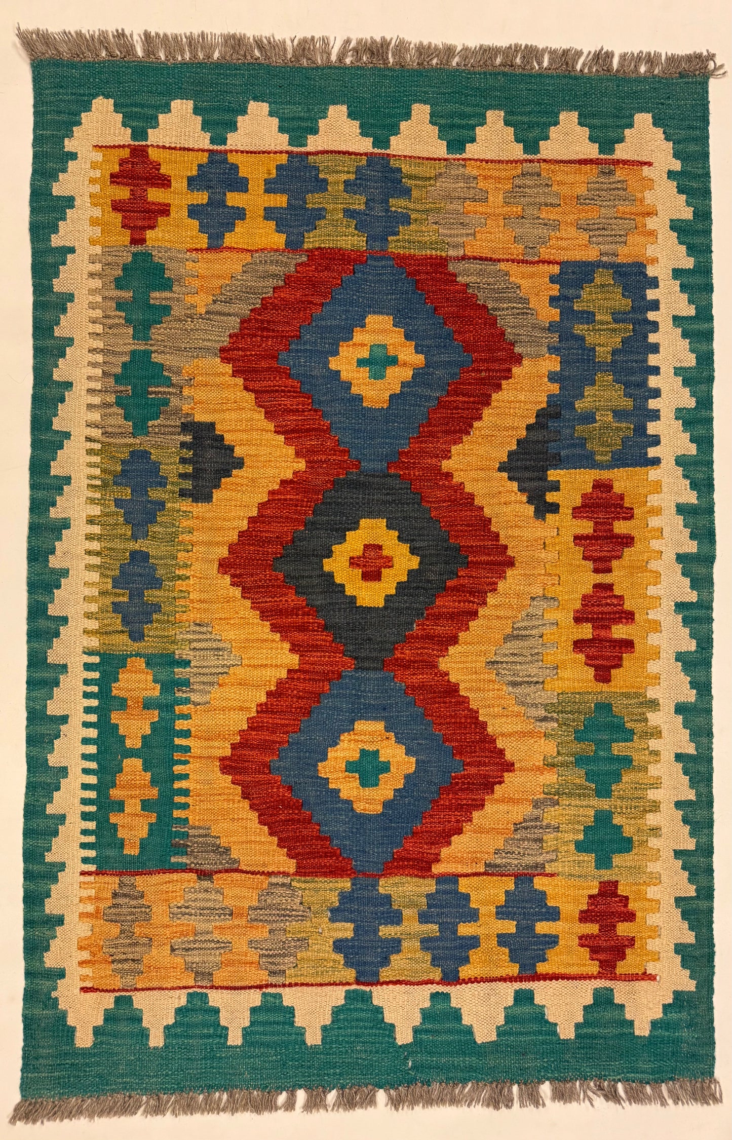 Afghaanse Kelim Handgeweven Vloerkleed | 82 x 124 cm