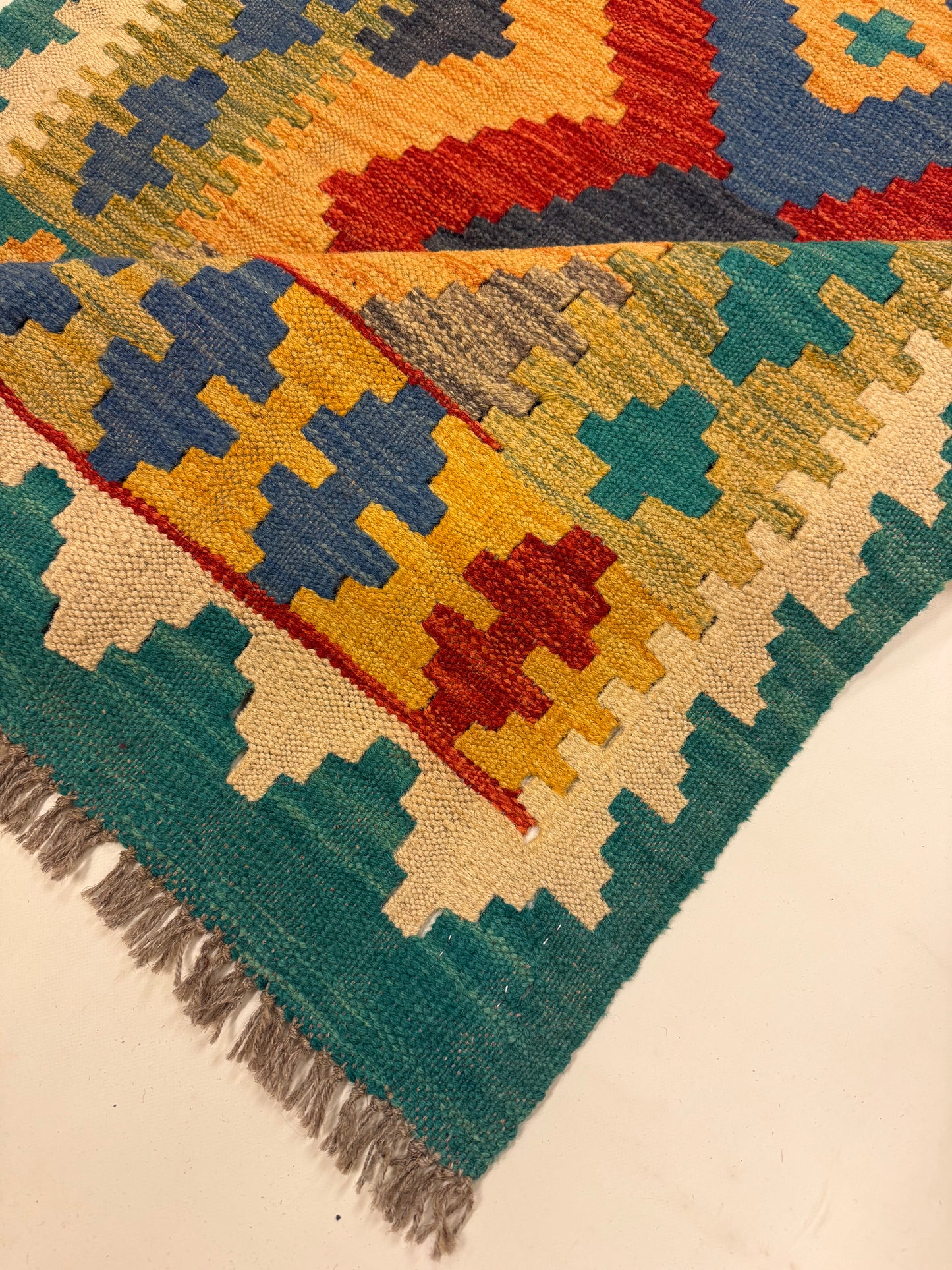 Afghaanse Kelim Handgeweven Vloerkleed | 82 x 124 cm