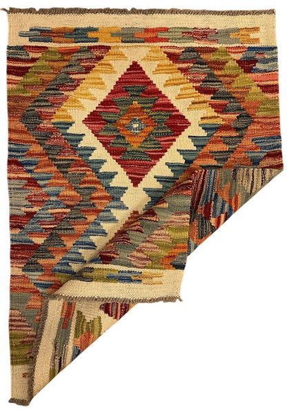 AFGHAANSE KELIM 61 X 87 CM