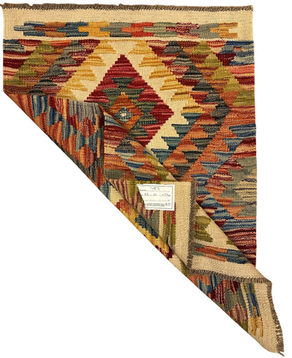 AFGHAANSE KELIM 61 X 87 CM