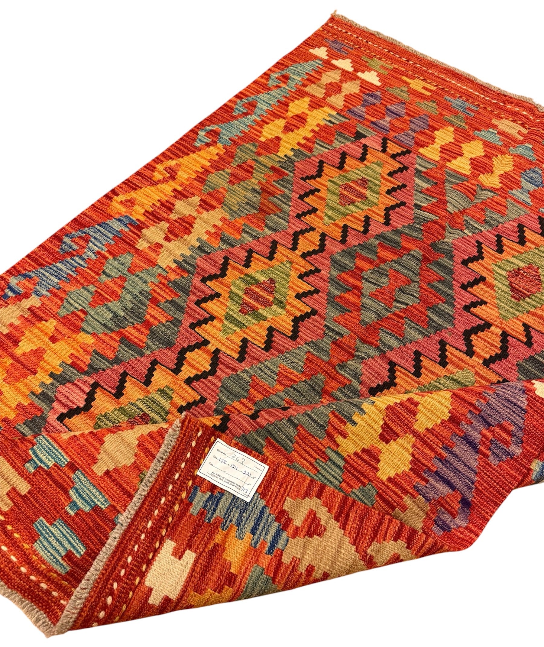 AFGHAANSE KELIM 124 X 178 CM