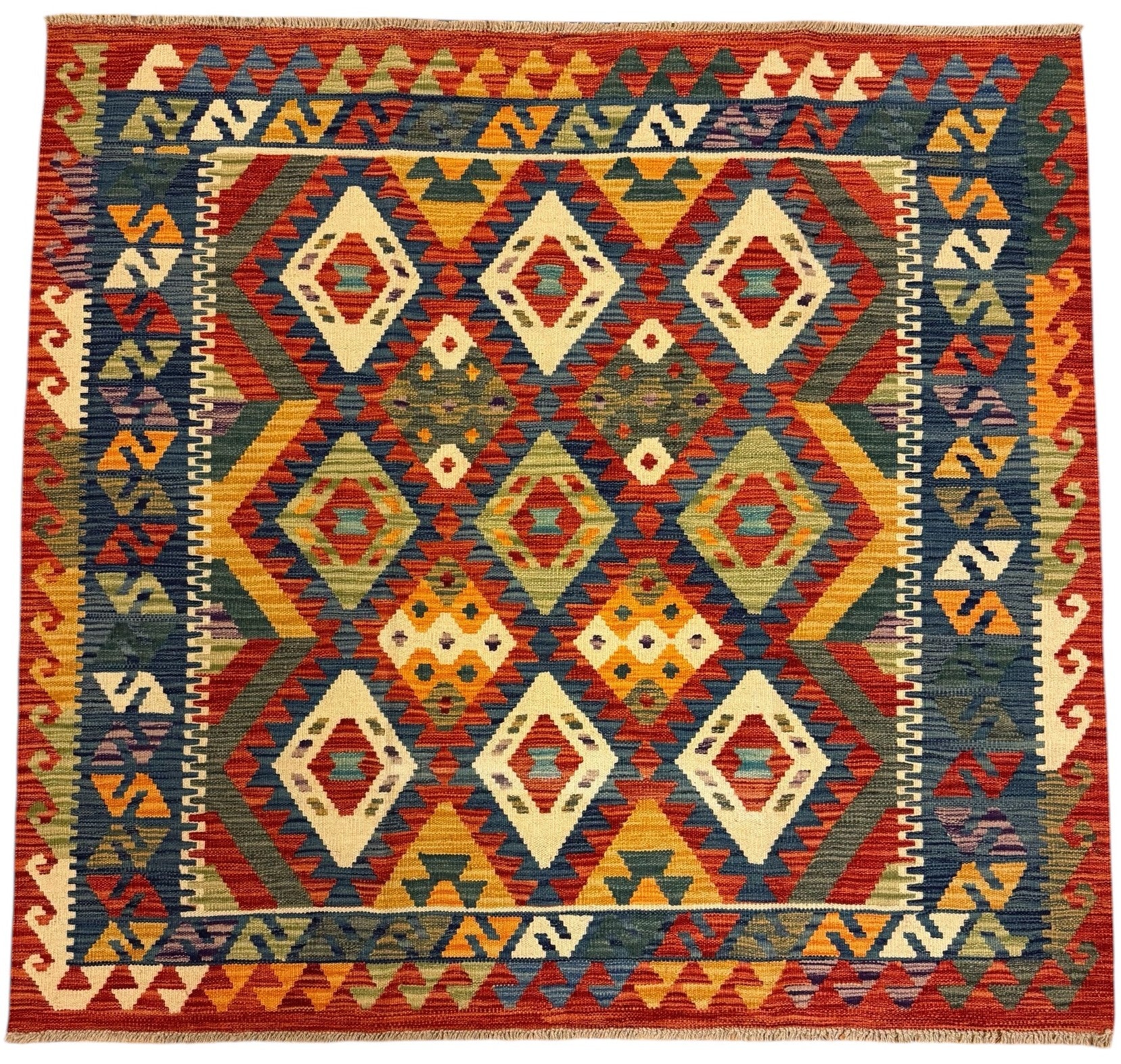 AFGHAANSE KELIM 145 X 156 CM