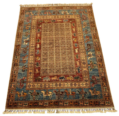 Handgeknoopt Afghaans Mamluk Tapijt 156 x 209 cm | Ziegler Design