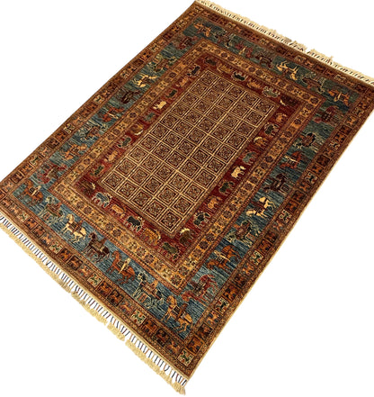 Handgeknoopt Afghaans Mamluk Tapijt 156 x 209 cm | Ziegler Design