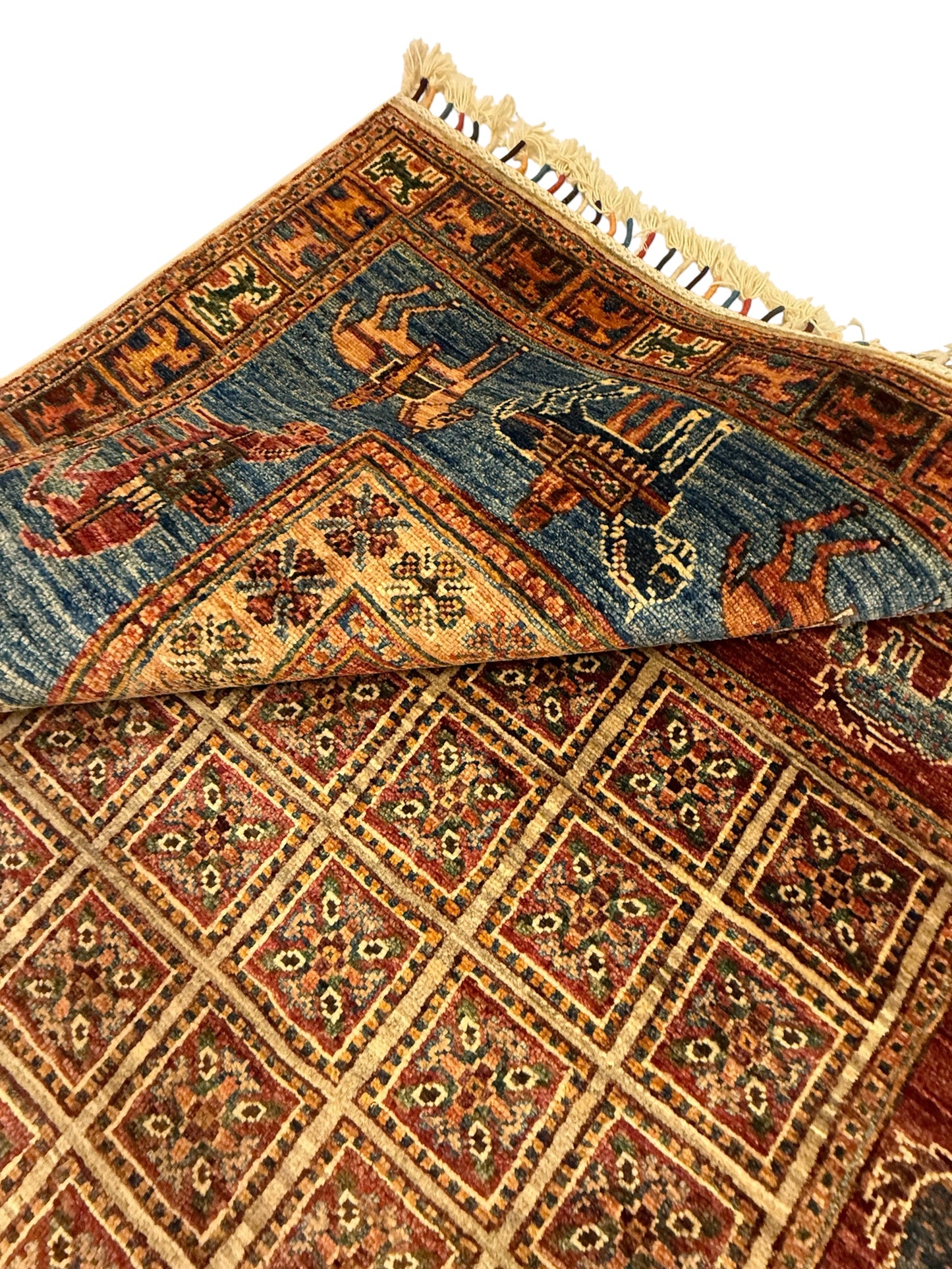Handgeknoopt Afghaans Mamluk Tapijt 156 x 209 cm | Ziegler Design