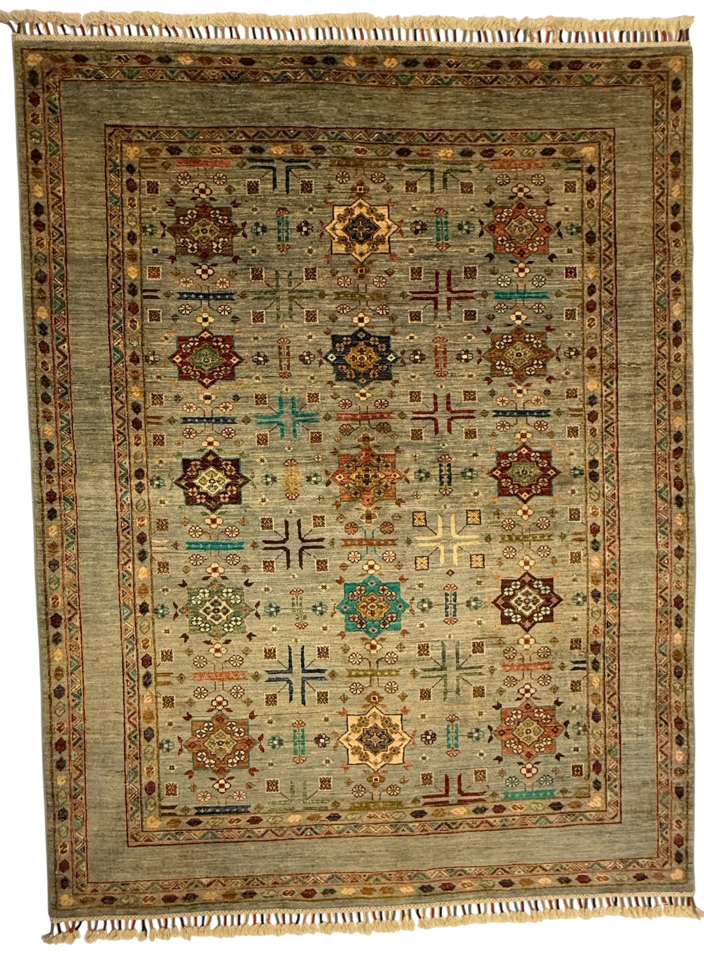 Afghaan Sultani Tapijt 154 x 200 cm – Handgeknoopt 100% Wol