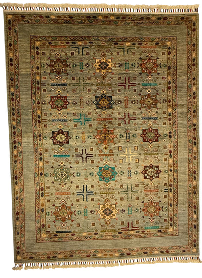 Afghaan Sultani Tapijt 154 x 200 cm – Handgeknoopt 100% Wol