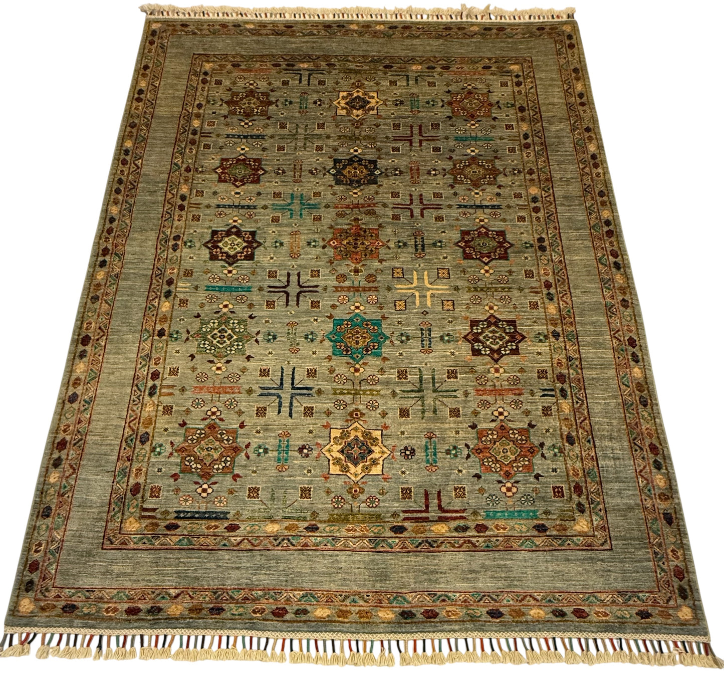 Afghaan Sultani Tapijt 154 x 200 cm – Handgeknoopt 100% Wol