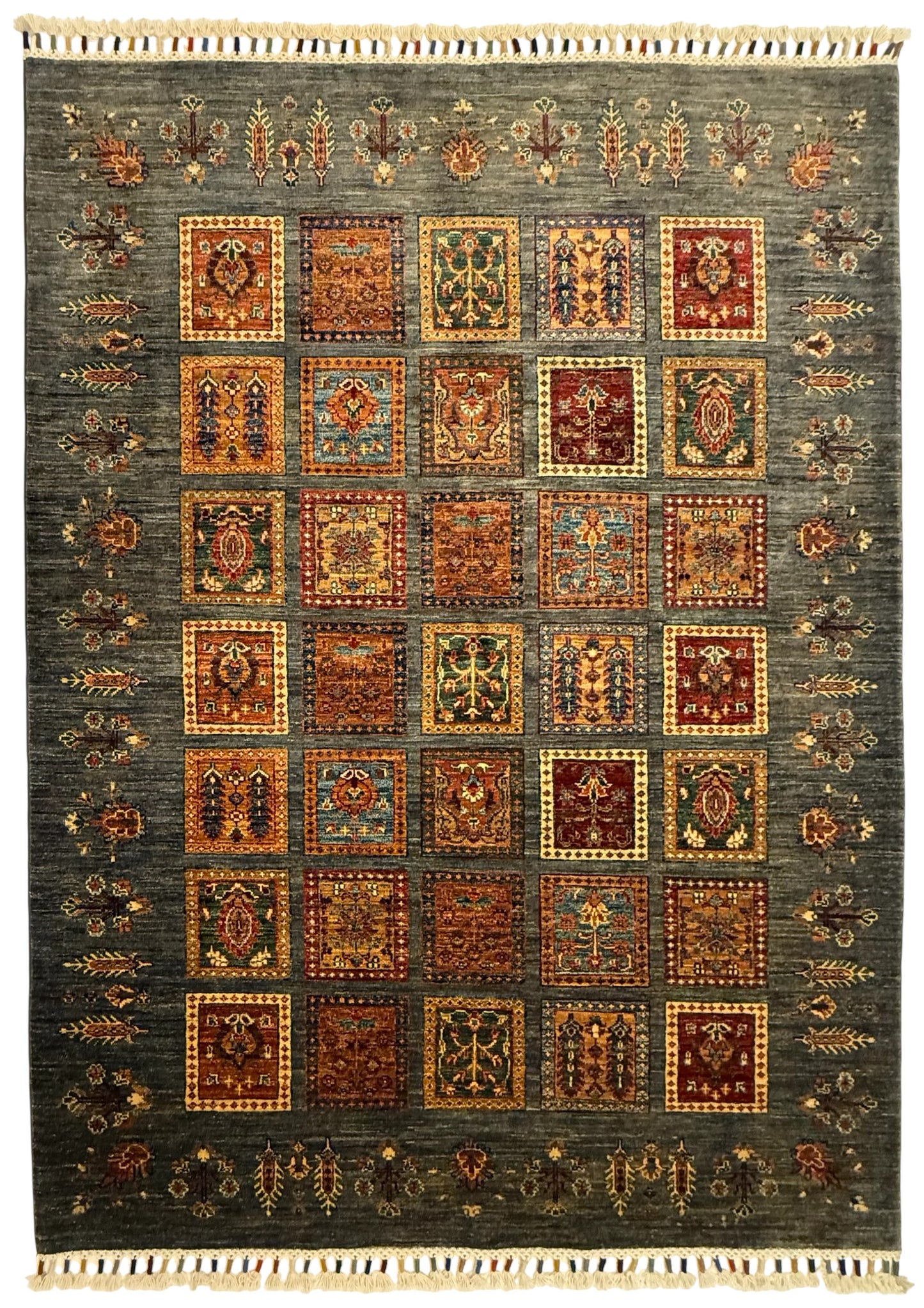 Gabbeh Bakhtiar Tapijt 152 x 206 cm – Handgeknoopt Afghaans Wol