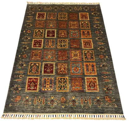 Gabbeh Bakhtiar Tapijt 152 x 206 cm – Handgeknoopt Afghaans Wol