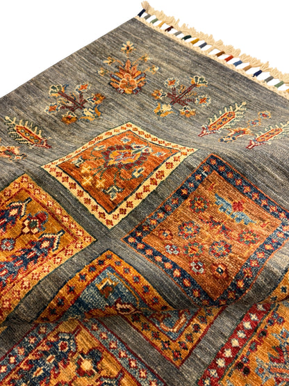 Gabbeh Bakhtiar Tapijt 152 x 206 cm – Handgeknoopt Afghaans Wol