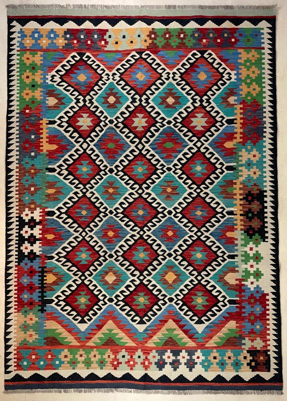 Afghaanse Kelim 179 x 256 cm – Handgeweven Wol